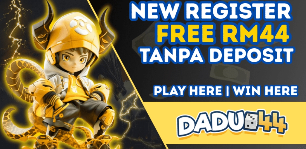 Dadu44 Free Credit RM44 No Deposit